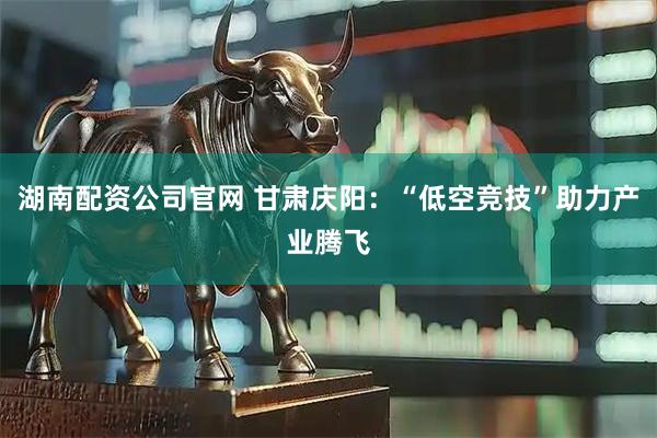 湖南配资公司官网 甘肃庆阳：“低空竞技”助力产业腾飞