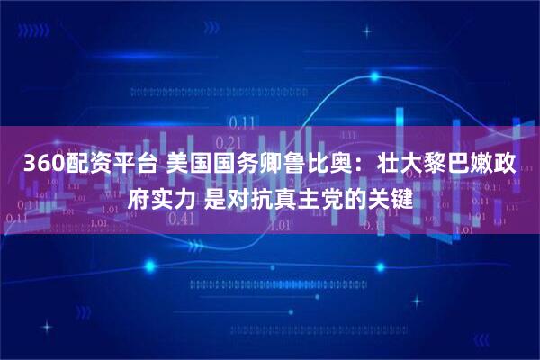 360配资平台 美国国务卿鲁比奥：壮大黎巴嫩政府实力 是对抗真主党的关键